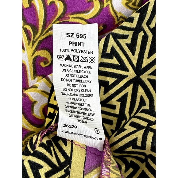 CHANGES By TOGETHER Women's Green Butterfly Mixed Print V-Neck Maxi Dress SZ 6 - Picture 8 of 9